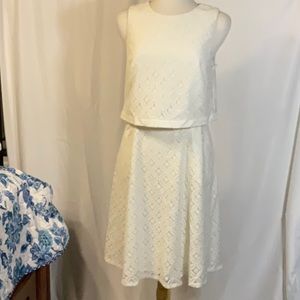 Adrianna Papell Faux Two Piece Lace Dress